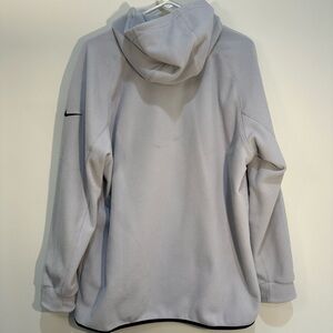 Nike Standard Fit Fleece 3/4 Zip Hoodie Pullover Men’s Large Grey
